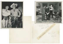 Lot of Twenty 10 x 8 Glossy Photos With Shemp as Third Stooge, From Various Films & Public Appearances -- One Photo Trimmed, Overall Very Good Condition -- List of 15 Films at NateDSanders.com